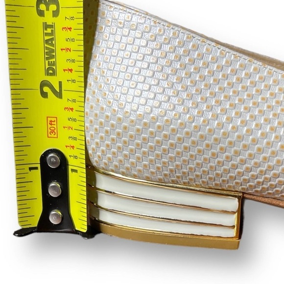 Joel Parker Vintage Women’s Cream Textured Heels - Size 5.5 B - Picture 11 of 12